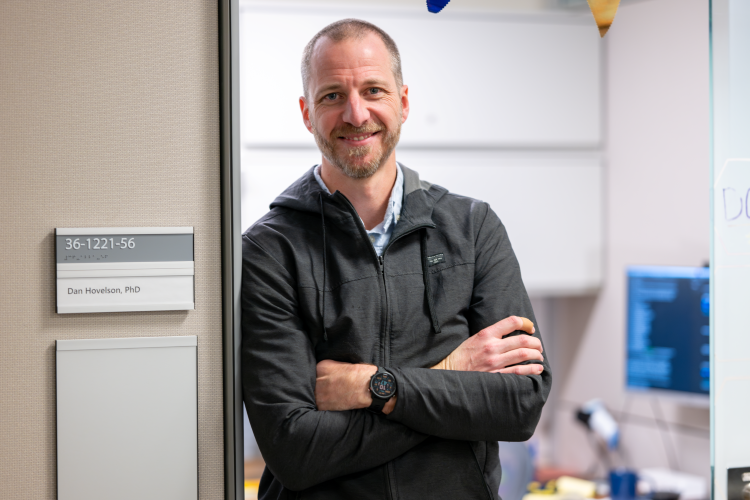 Dr. Daniel Hovelson's door is always open for trainees and colleagues.